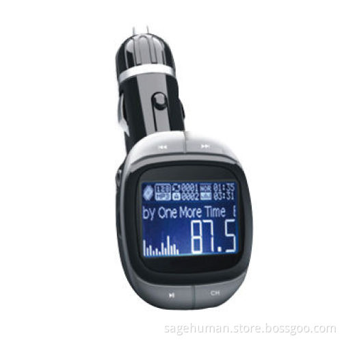 In-car FM transmitter, supports SD cards and USB flash drives, with 206 channels (optional)